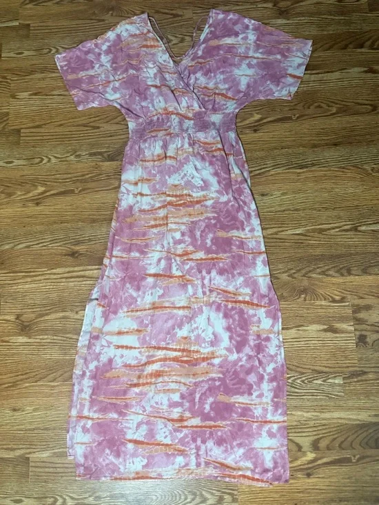 Knox Rose Smocked Waist Maxi Dress Size Medium - Picture 8 of 13